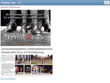 Tablet Screenshot of flyingtaps.ch